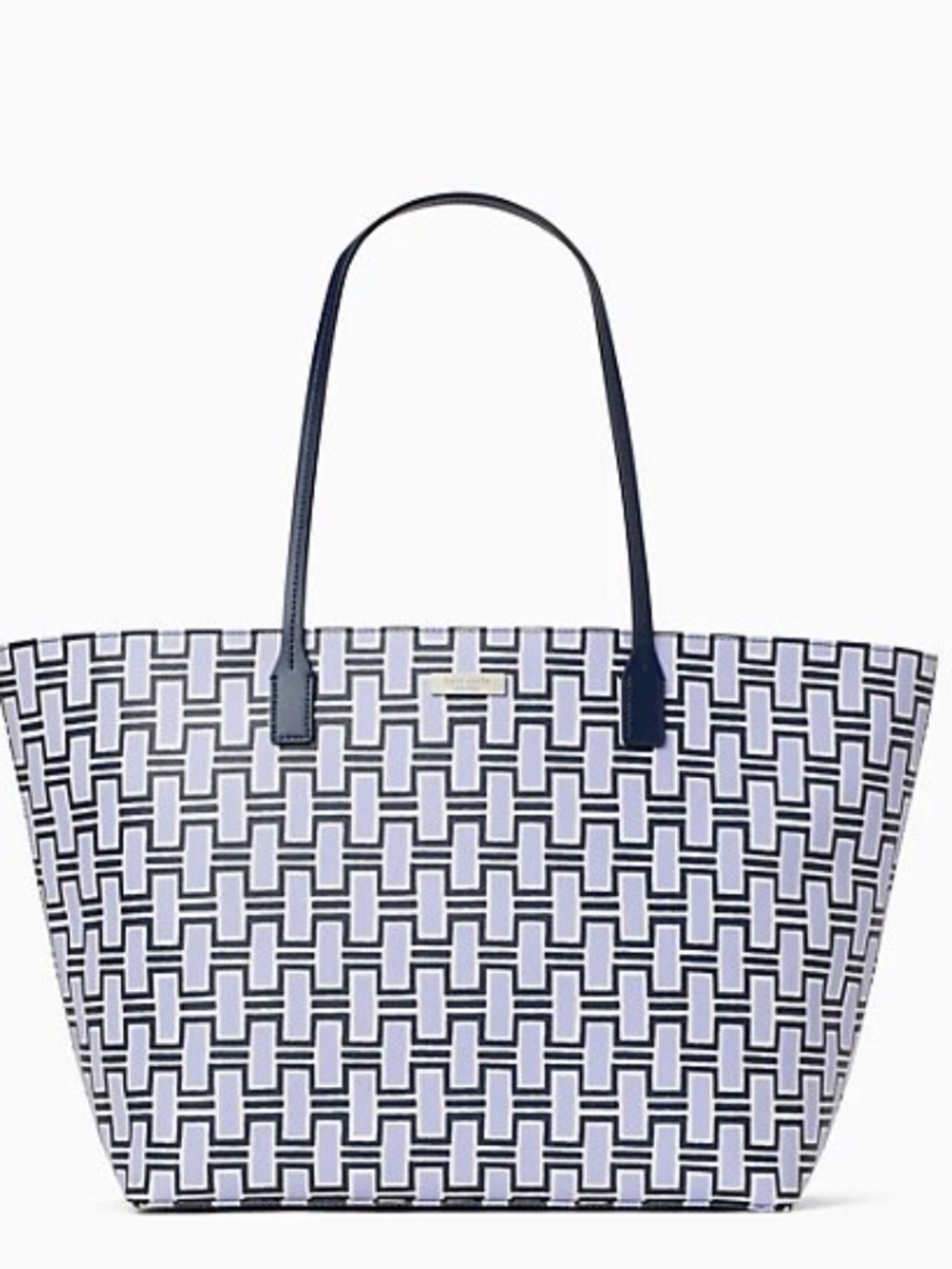 Kate Spade Shore Street Forest Geo Margaretta Tote Bag Size L NWOT